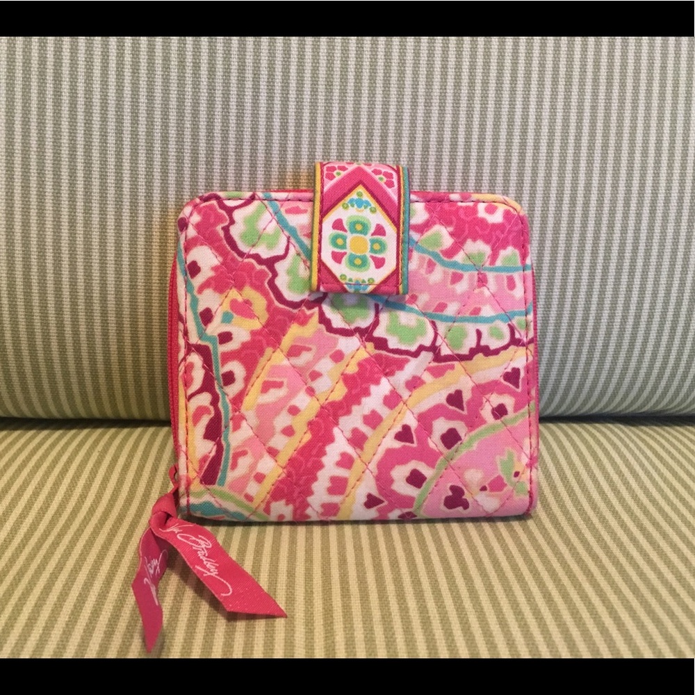 Vera Bradley Mini Zip Wallet Capri Melon